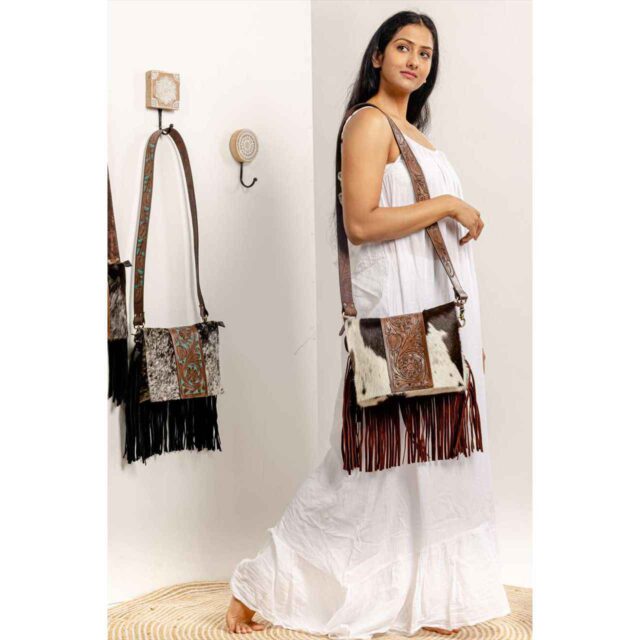 Harion Tooling Carving Fringe Bag