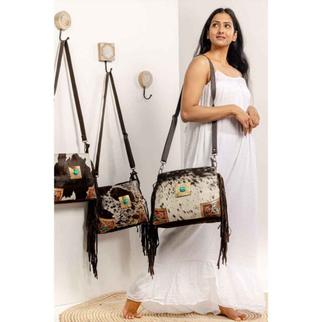 Harion Tooling Carving  Fringe Bag