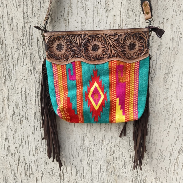 Tooling Carving Saddle Blanket Rug's Bag