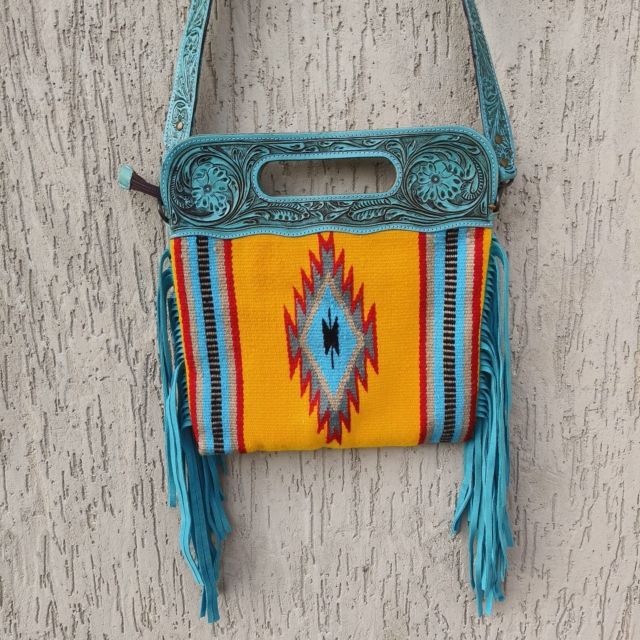 Tooling Carving Saddle Blanket Rug's Bag