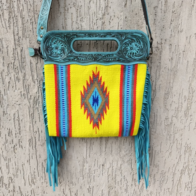 Tooling Carving Saddle Blanket Rug's Bag