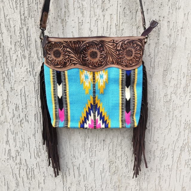 Tooling Carving Saddle Blanket Rug's Bag