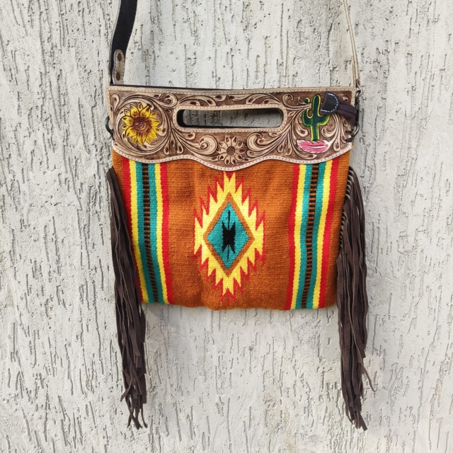 Tooling Carving Saddle Blanket Rug's Bag