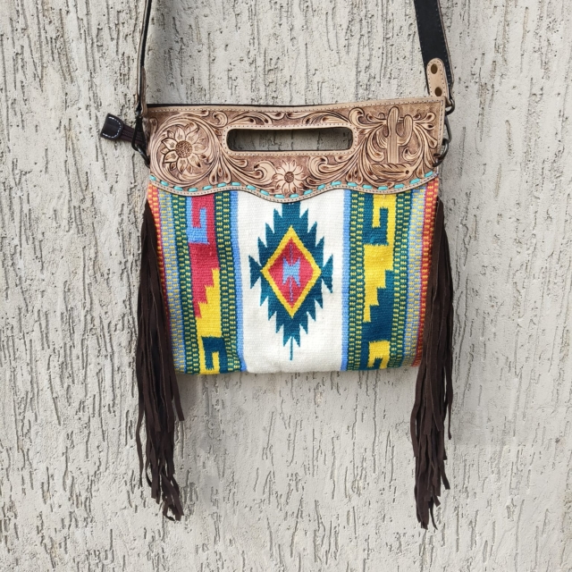 Tooling Carving Saddle Blanket Rug's Bag