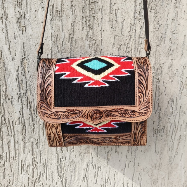 Tooling Carving Saddle Blanket Rug's Bag