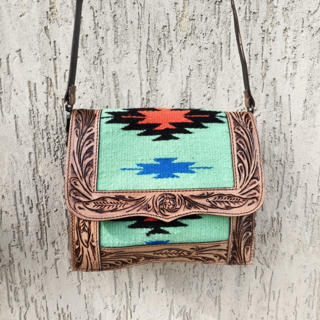 Tooling Carving Saddle Blanket Rug's Bag