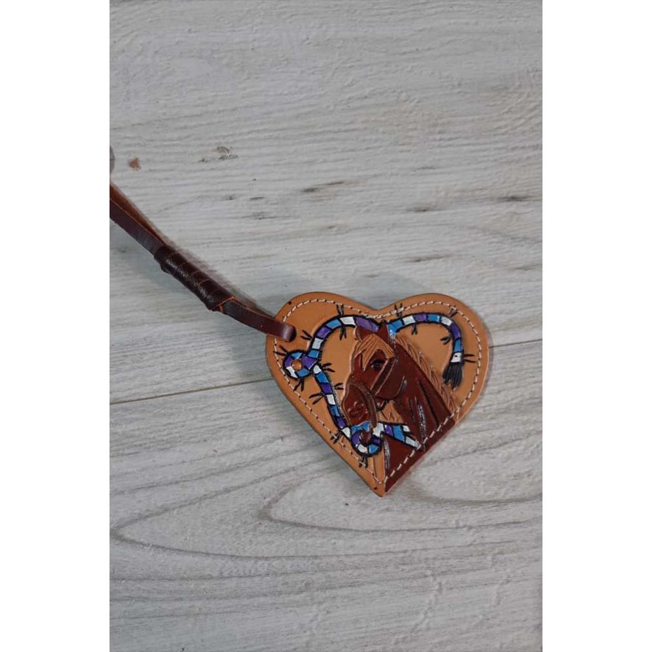 1003-1.jpg Horse Heart Keychain - Image 1