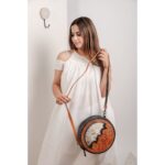 Cowhide Tooling Carving Sling Bag - Image 4