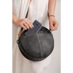 Cowhide Tooling Carving Sling Bag - Image 7