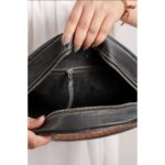 Cowhide Tooling Carving Sling Bag - Image 8