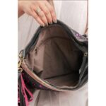 Cowhide Tooling Carving Handbag Bag - Image 3