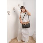 Cowhide Tooling Carving Sling Bag