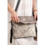 Cowhide Tooling Carving Sling Bag - Image 5