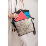 Cowhide Tooling Carving Sling Bag - Image 6