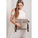 Cowhide Tooling Carving Sling Bag - Image 7