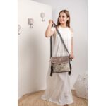 Cowhide Tooling Carving Sling Bag