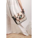 Cowhide Tooling Carving Sling Bag - Image 3