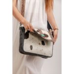 Cowhide Tooling Carving Sling Bag - Image 4