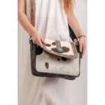 Cowhide Tooling Carving Sling Bag - Image 5