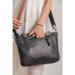 Cowhide Tooling Carving Sling Bag - Image 8