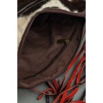 Cowhide Tooling Carving Fringe Bag - Image 5