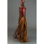 Cowhide Tooling Carving Fringe Bag - Image 5