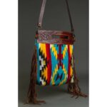 Cowhide Tooling Carving Fringe Bag - Image 3