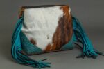 Cowhide Tooling Carving Fringe Bag - Image 5
