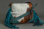 Cowhide Tooling Carving Fringe Bag - Image 6