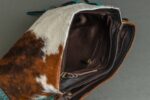 Cowhide Tooling Carving Fringe Bag - Image 7