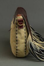 Cowhide Tooling Carving Fringe Bag - Image 4