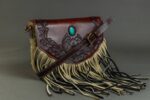Cowhide Tooling Carving Fringe Bag - Image 7