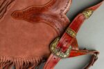 Cowhide Tooling Carving Fringe Bag - Image 5