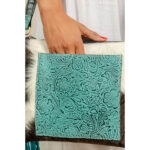 Cowhide Tooling Carving Fringe Bag - Image 5