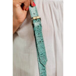 Cowhide Tooling Carving Fringe Bag - Image 7