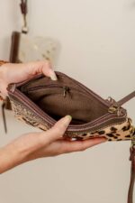 Cowhide Tooling Carving Clutch - Image 9