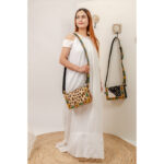 Cowhide Tooling Carving Fringe Bag