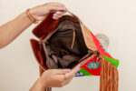 Cowhide Tooling Carving Fringe Bag - Image 6