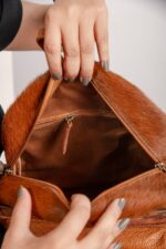 Cowhide Tooling Carving Backpack - Image 8