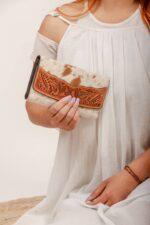 Cowhide Tooling Carving Wallet - Image 3