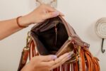 Cowhide Tooling Carving Fringe Bag - Image 7