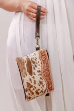 Cowhide Tooling Carving Sling Bag - Image 7