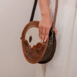 Cowhide Tooling Carving Sling Bag - Image 4