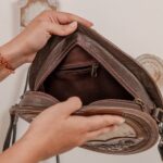 Cowhide Tooling Carving Sling Bag - Image 7