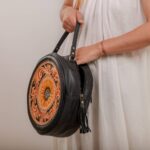 Cowhide Tooling Carving Handbag - Image 6