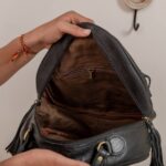 Cowhide Tooling Carving Handbag - Image 7