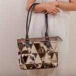 Cowhide Tooling Carving Tote - Image 6