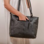 Cowhide Tooling Carving Tote - Image 7