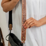 Cowhide Tooling Carving Fringe Bag - Image 7