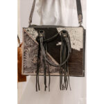 Cowhide Tooling Carving Tote